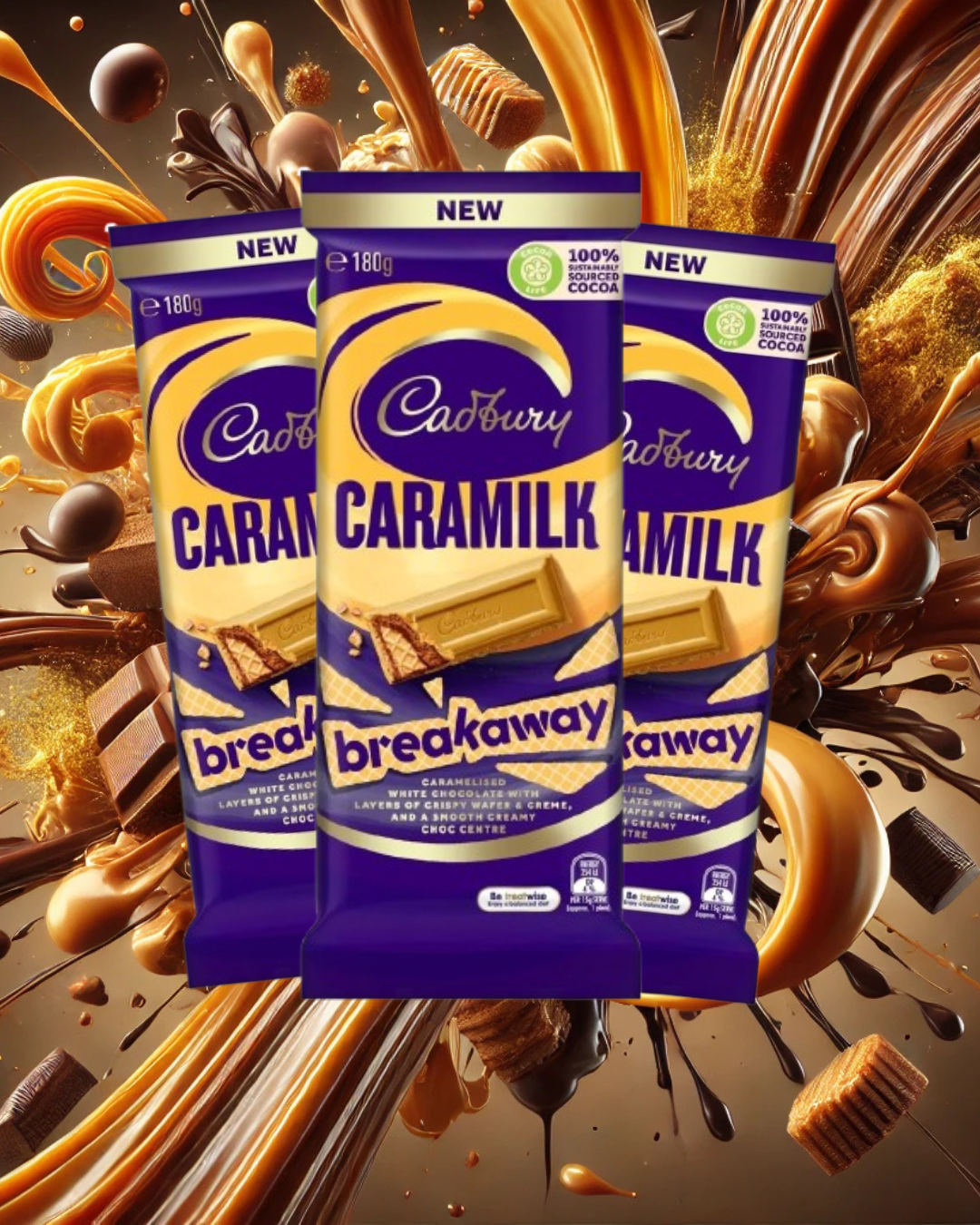 Indulge in Cadbury Caramilk Breakaway (Australia) – A Decadent Treat Now at YEG Exotic!