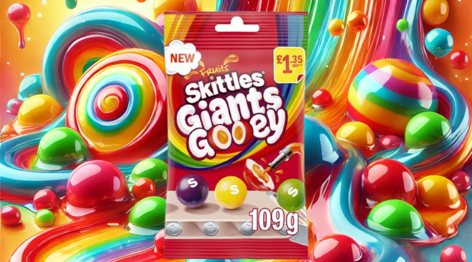 Giant Skittles, Gooey Goodness: Skittles Giants Gooey Now at YEG Exotic!