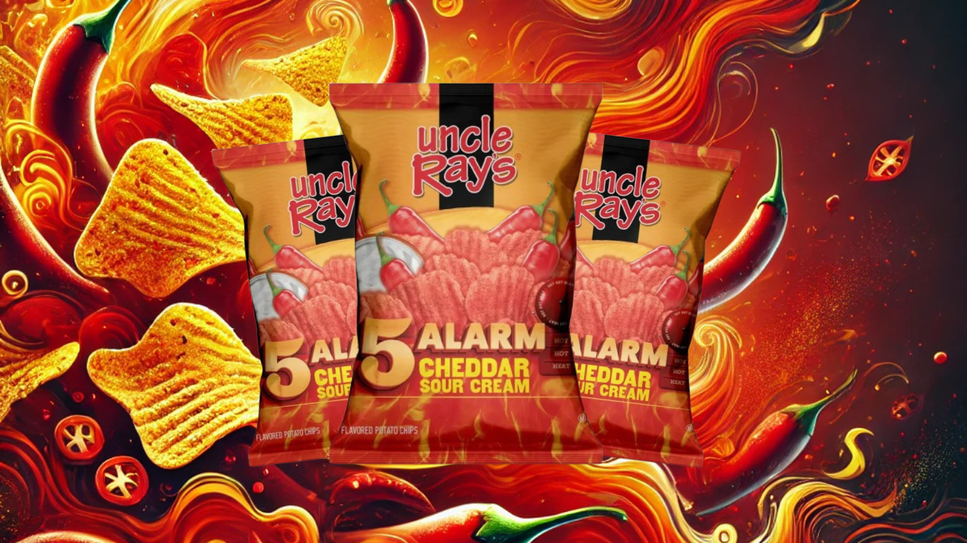 Turn Up the Heat: Uncle Ray’s 5 Alarm Cheddar Sour Cream Chips at YEG Exotic!