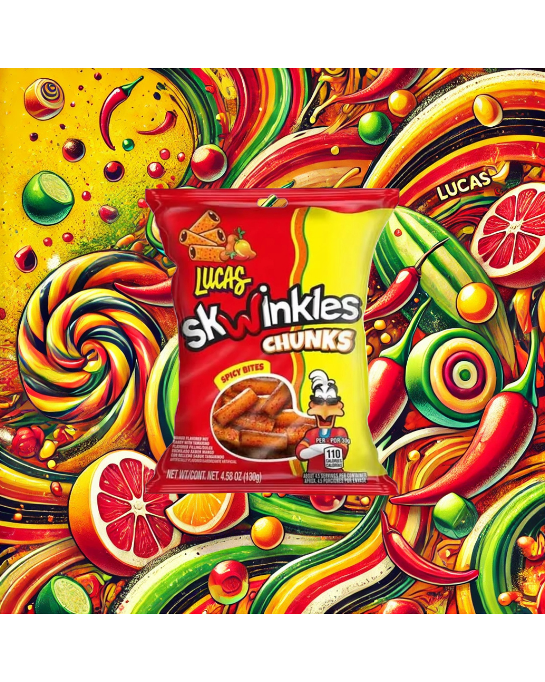 Lucas Skwinkles Mango Chunks: A Sweet & Spicy Mexican Treat at YEG Exotic