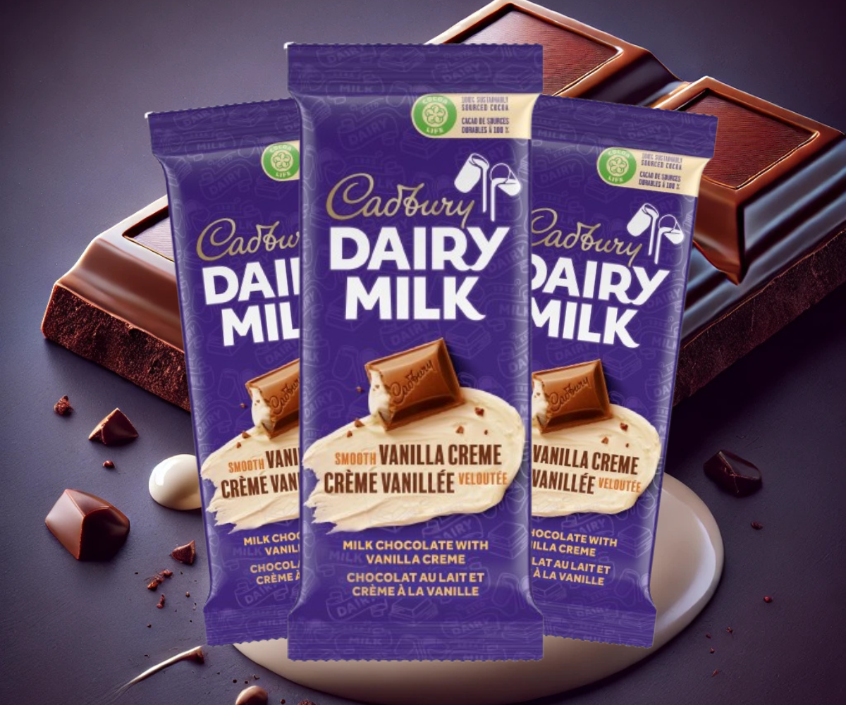 Indulge in Creamy Perfection: Cadbury Dairy Milk Smooth Vanilla Crème Bar at YEG Exotic