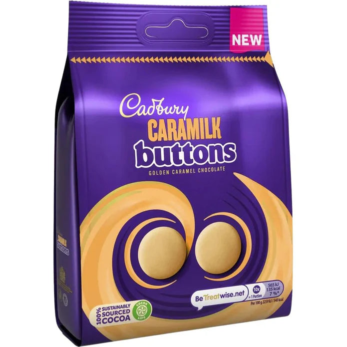 Indulge in Cadbury's Golden Caramel Giant Buttons at Yeg Exotic