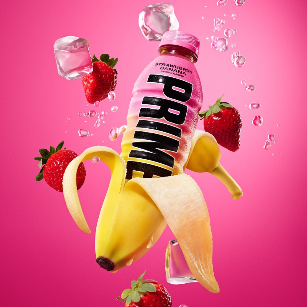 Unlock Your Potential with Prime Hydration's Strawberry Banana Flavor at YEG EXOTIC: The Ultimate Fitness Companion