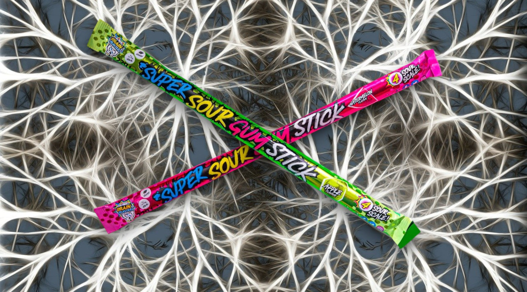 Brain Blasterz Super Sour Gum Stick – A Tangy Explosion at YEG Exotic