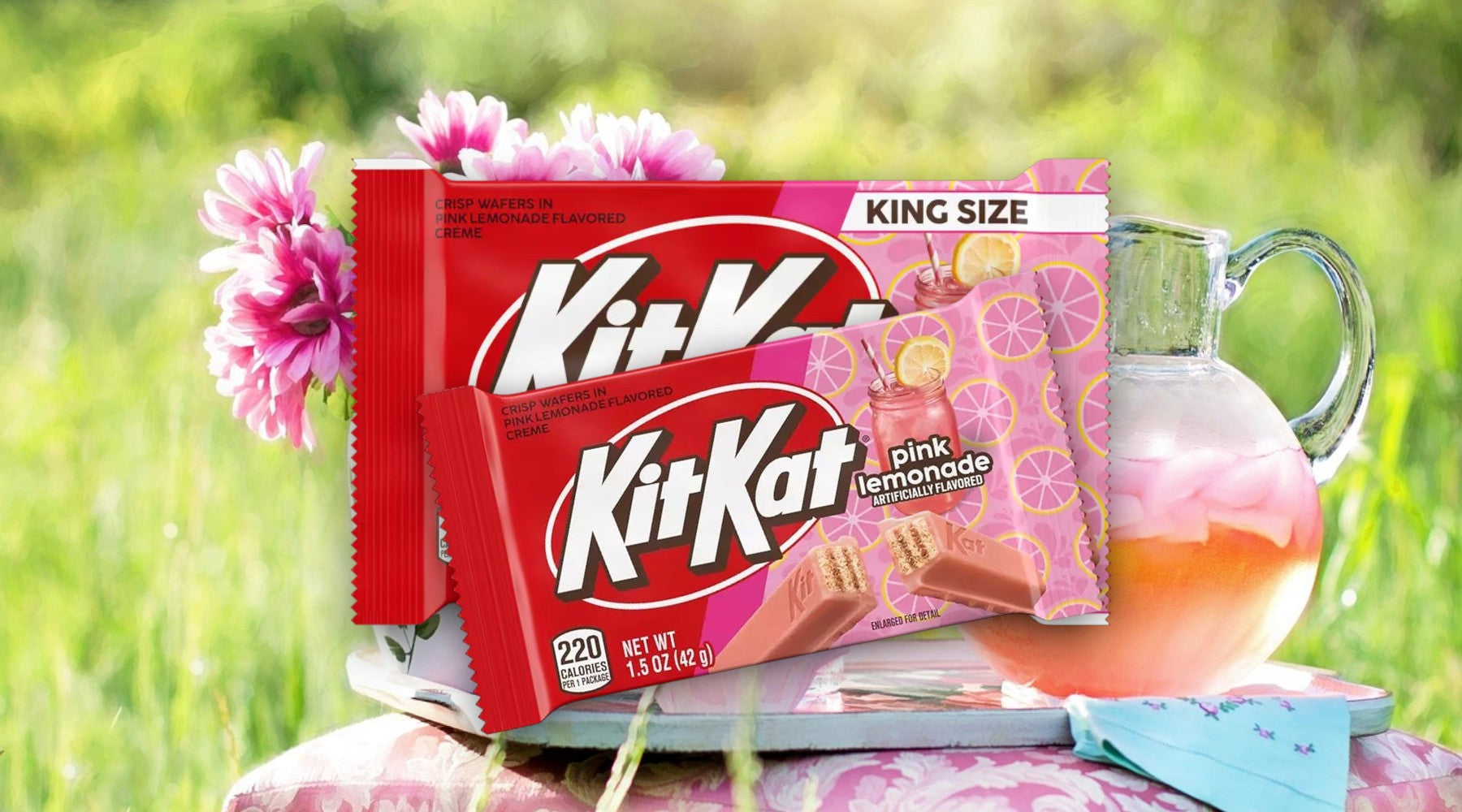 Kit Kat Pink Lemonade – Regular & King Size Now at YEG Exotic 🍋🍫