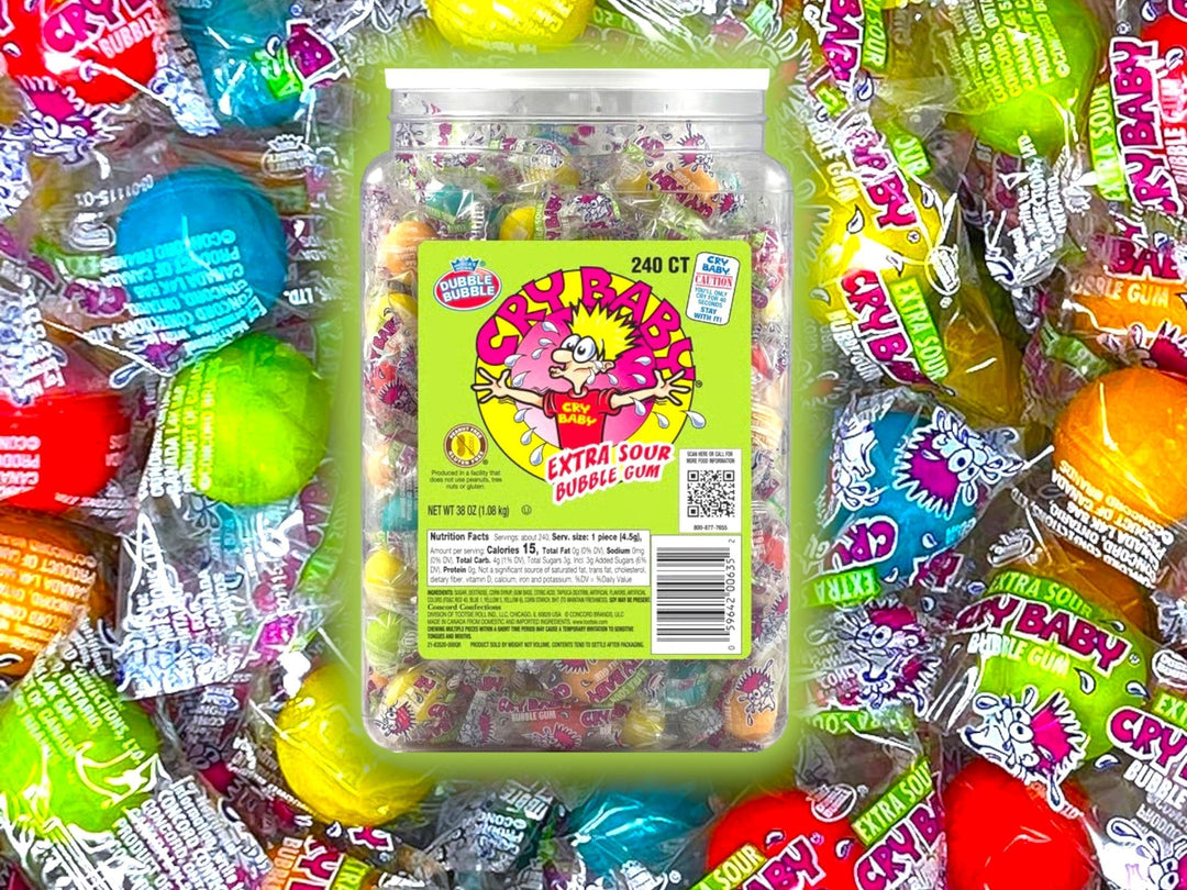 Cry Baby Extra Sour Gumballs Are Back to Blow Your Taste Buds Away