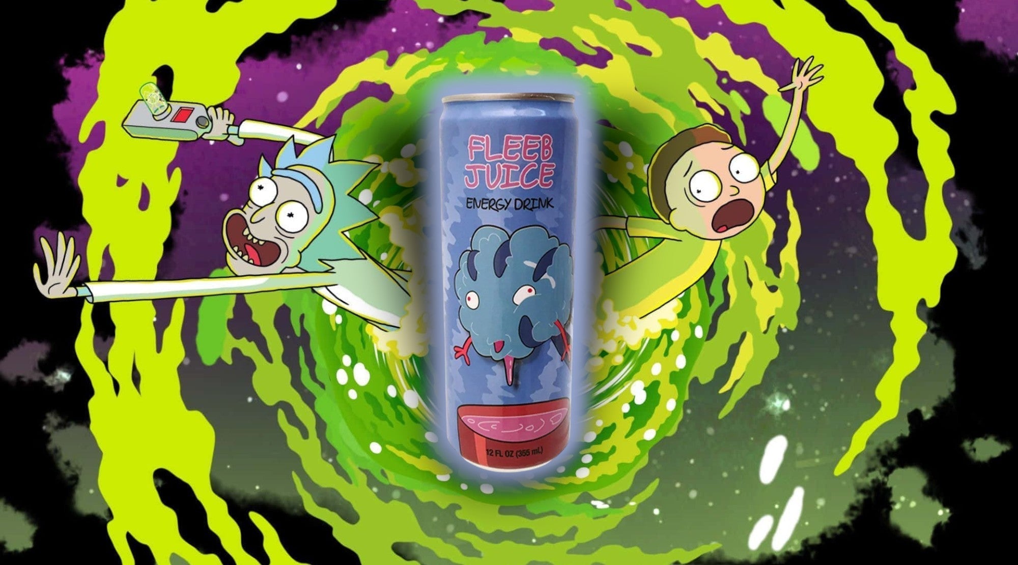 Fleeb Juice Bubblegum Energy Drink – Rick & Morty’s Wacky, Sweet Boost Now at YEG Exotic Edmonton