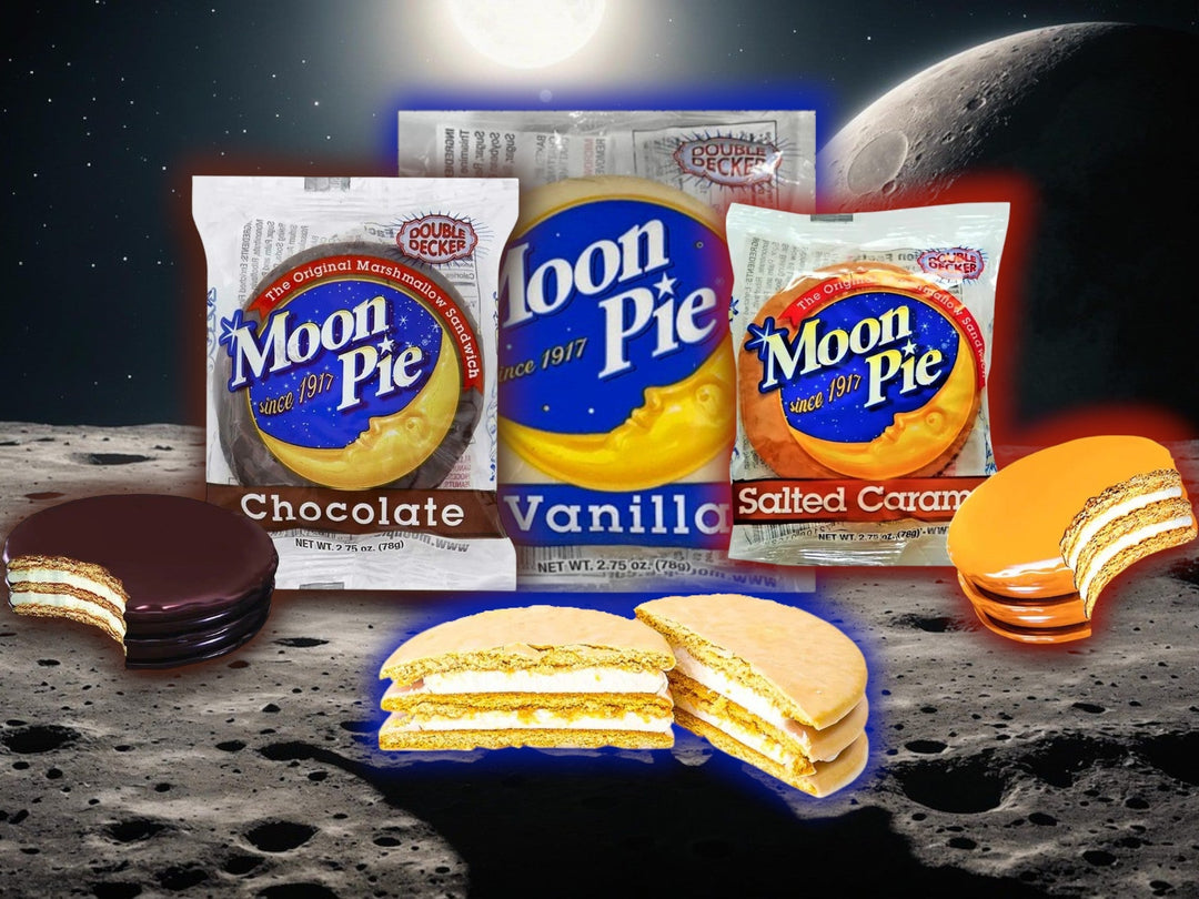 MoonPie Double Decker — Now in Salted Caramel, Vanilla & Chocolate at YEG Exotic!