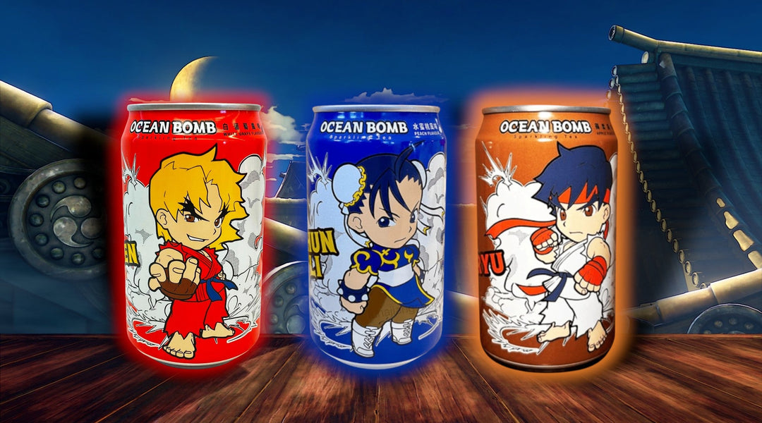 Ocean Bomb x Street Fighter Sparkling Teas — Battle-Ready Fizz at YEG Exotic Edmonton