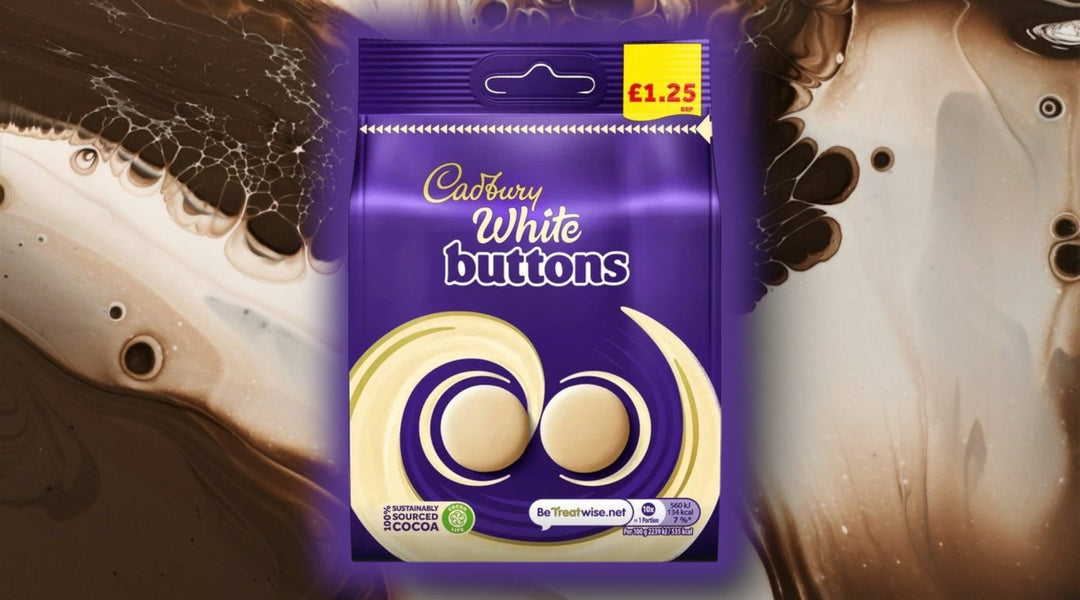 Cadbury White Buttons 85g – Creamy White Chocolate Bliss at YEG Exotic Edmonton