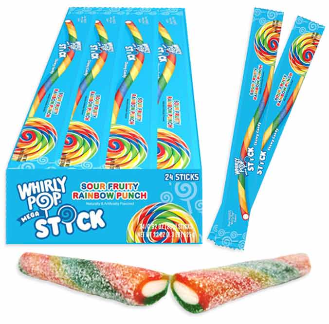 whirly pop sour fruity punch stick