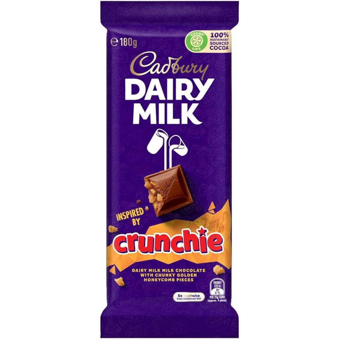 Cadbury Crunchie Milk Chocolate With Crunchy Honeycomb