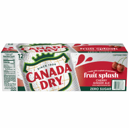 Canada Dry Fruit Splash Zero Sugar 12 Pack