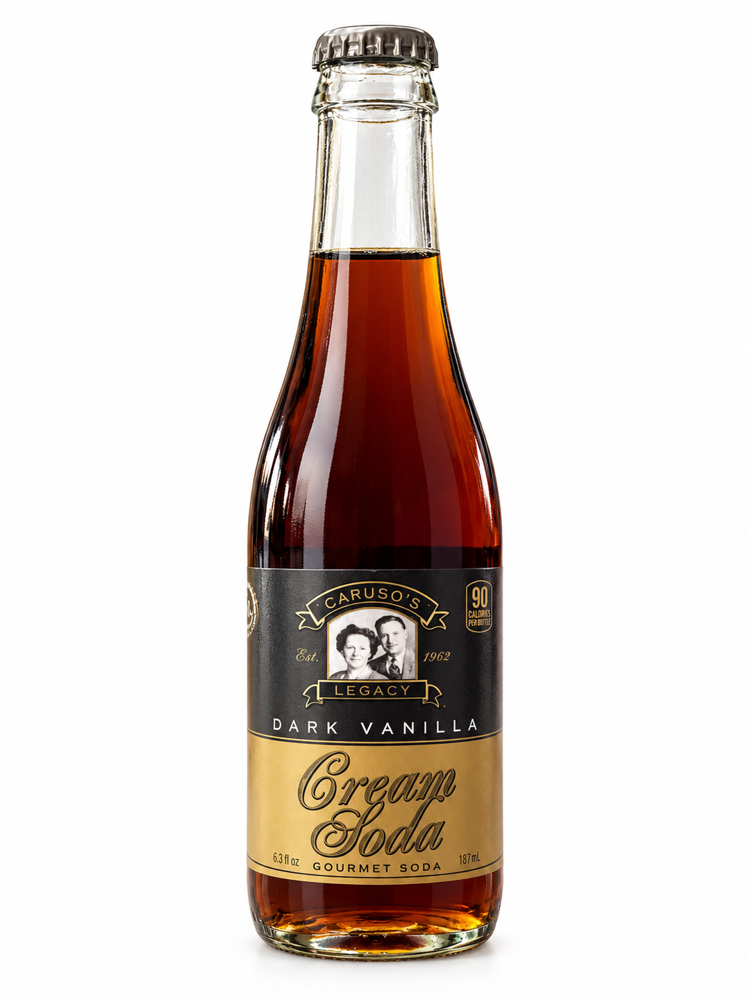Carusos legacy, dark vanilla cream soda