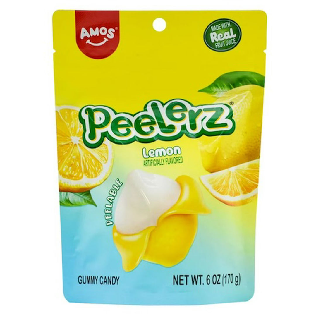 Amos Peelerz Gummy Sour Lemon Peg Bag 6oz (Copy)