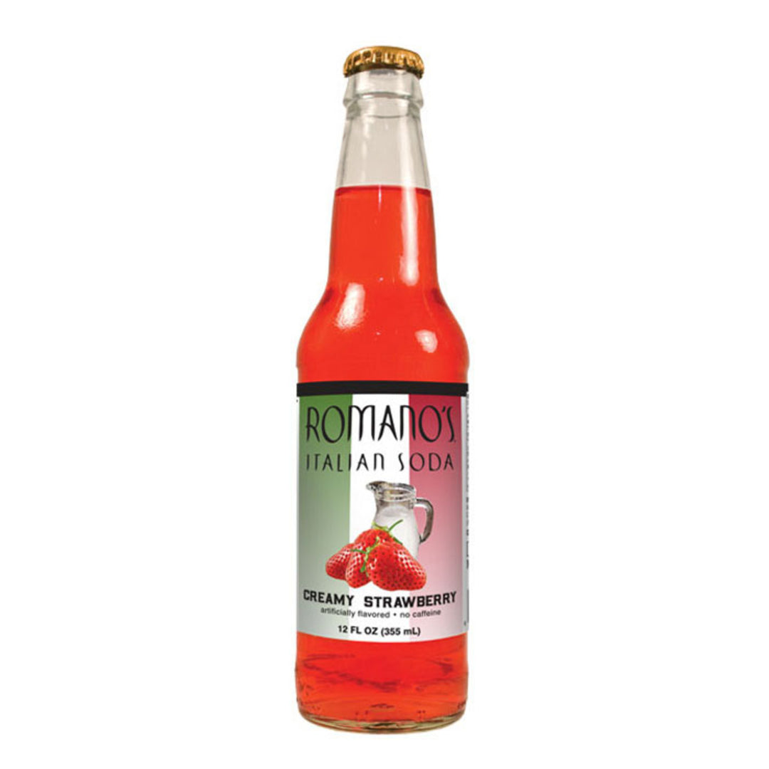 Romano's Creamy Strawberry Soda