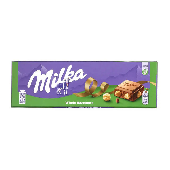 MILKA MILK CHOCOLATE WITH HAZELNUT PIECES