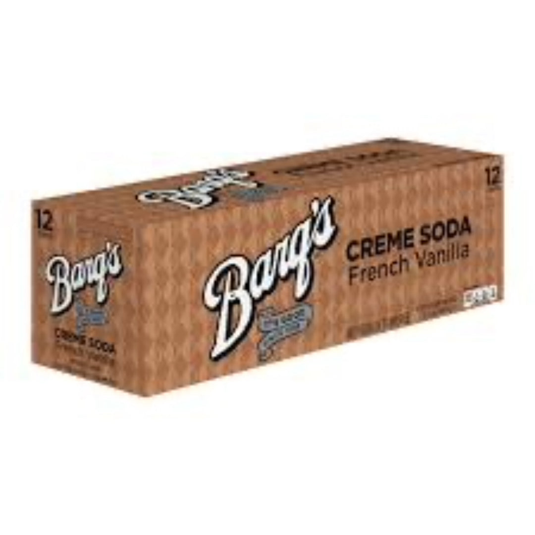 Barq’s French Vanilla Cream soda case