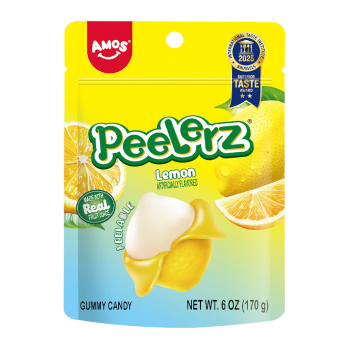Amos Peelerz Gummy Sour Lemon Peg Bag 6oz (Copy)