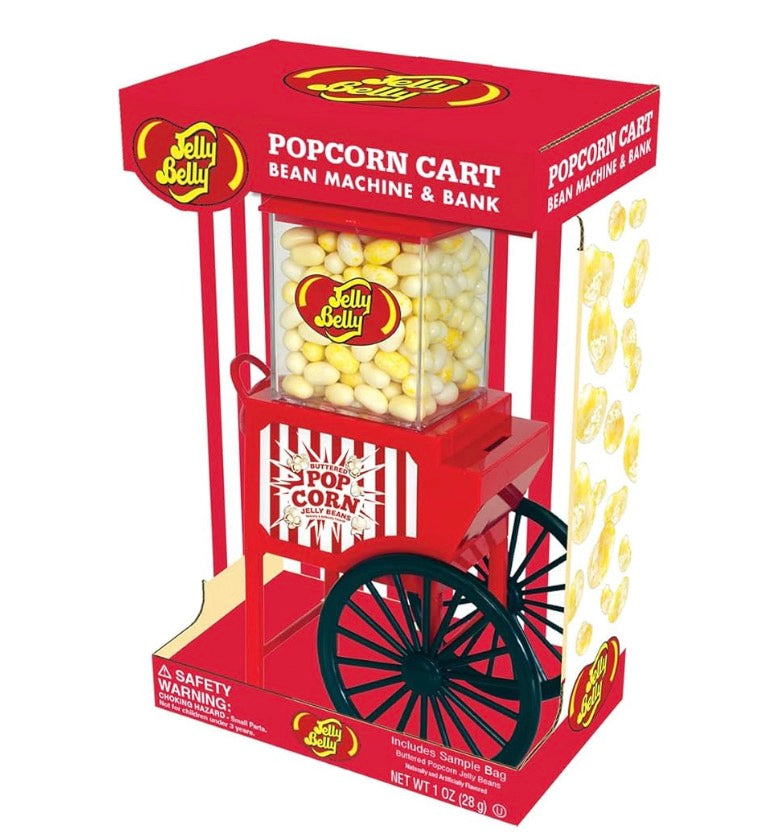 Jelly Belly Popcorn Cart Bean Machine & Bank