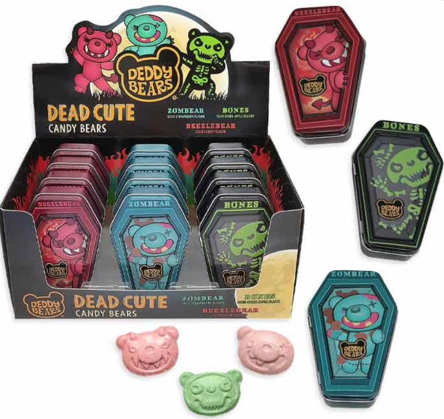 Deddy Bears Cute Candy Tins In Display