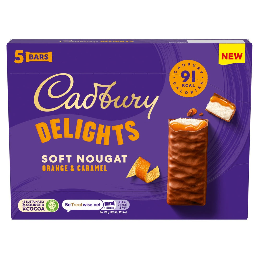 Cadbury Dairy Milk Delight Soft Nougat 5 Bars 110g