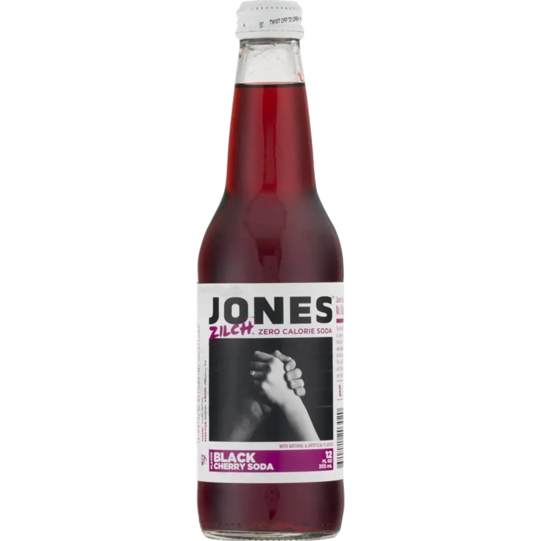 Jones Zilch (zero calorie) Black Cherry soda