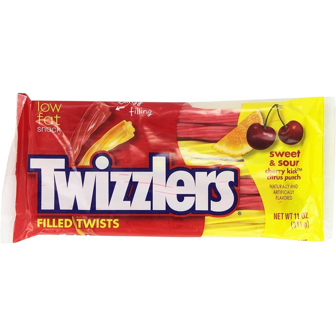 Twizzlers Sweet And Sour Flavoured Filled Twists
