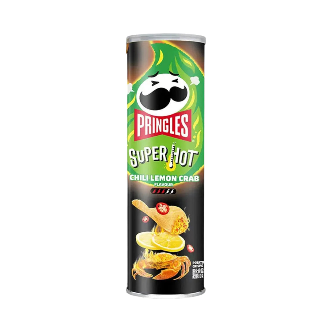 Pringles Super Hot Chili Lemon Crab Flavour