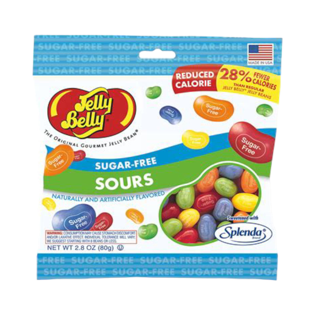 JELLY BELLY SUGAR FREE SOURS JELLY BEANS 2.8 OZ BAG