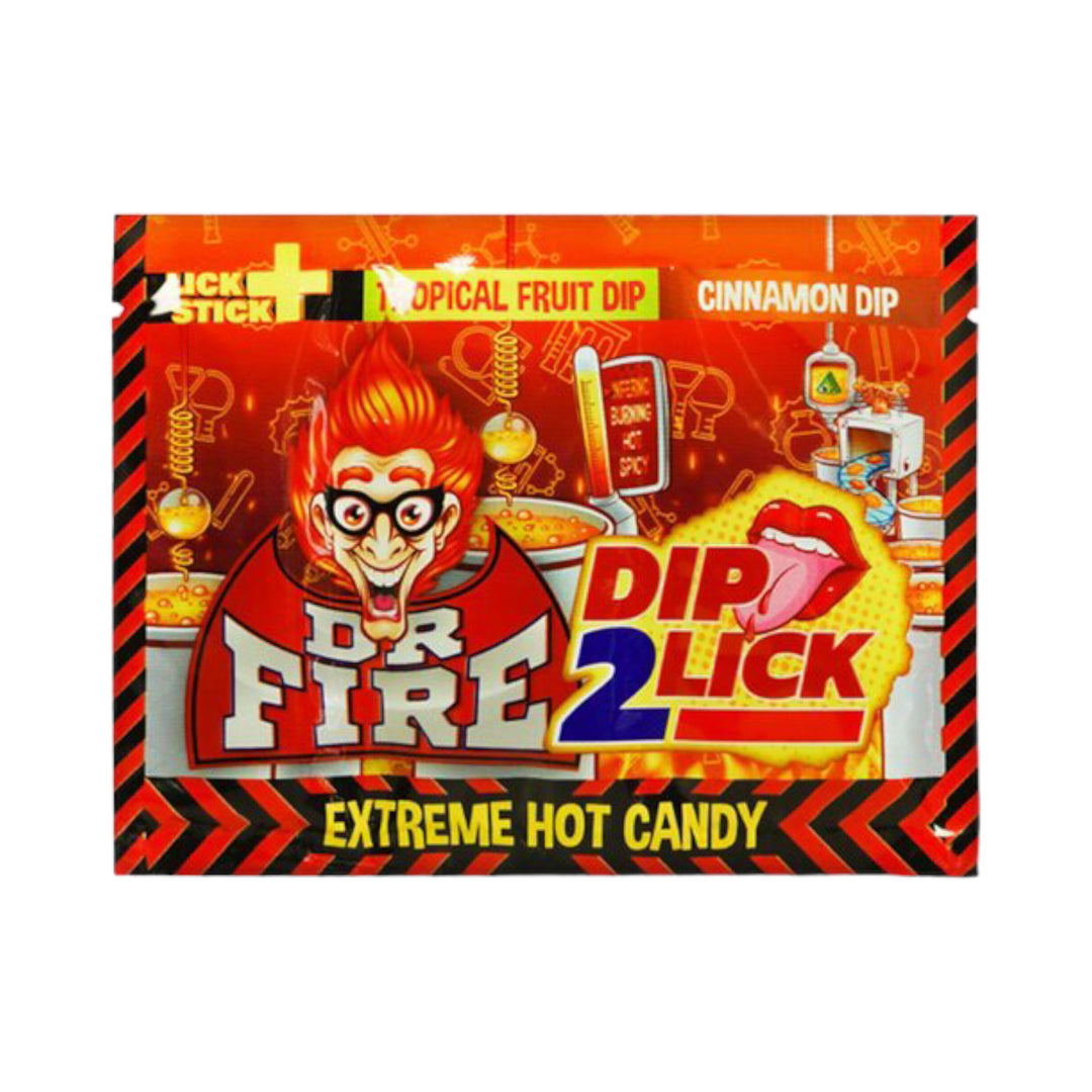 Dr Fire Dip 2 Lick Hot Candy 18g