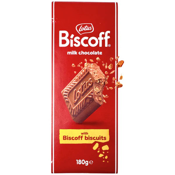 Lotus biscoff milk chocolate with biscuits￼￼