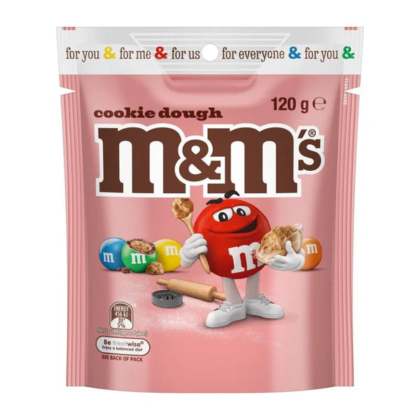 M&M cookies dough bags