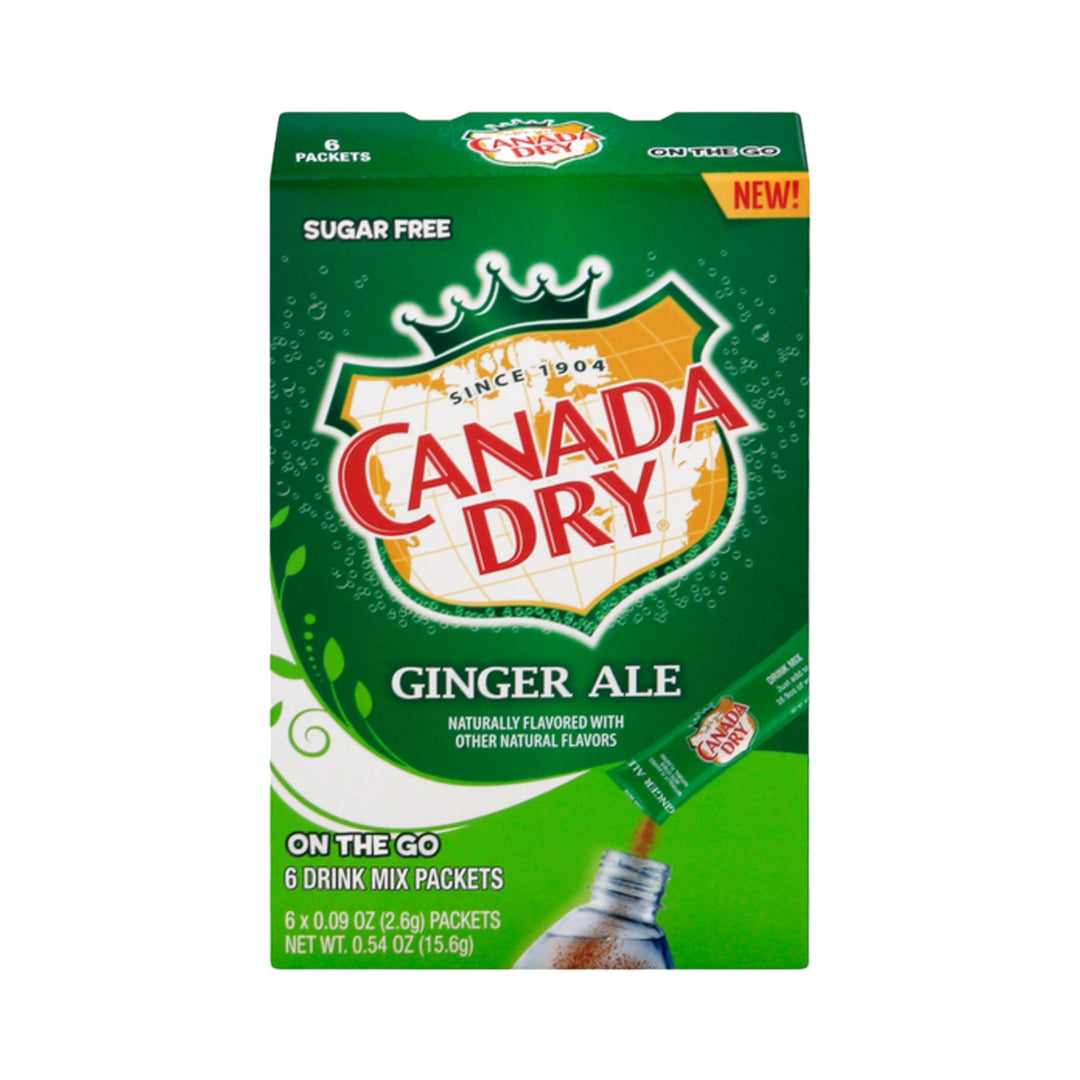 Canada Dry Ginger Ale Sugar Free On The Go Drink Mix