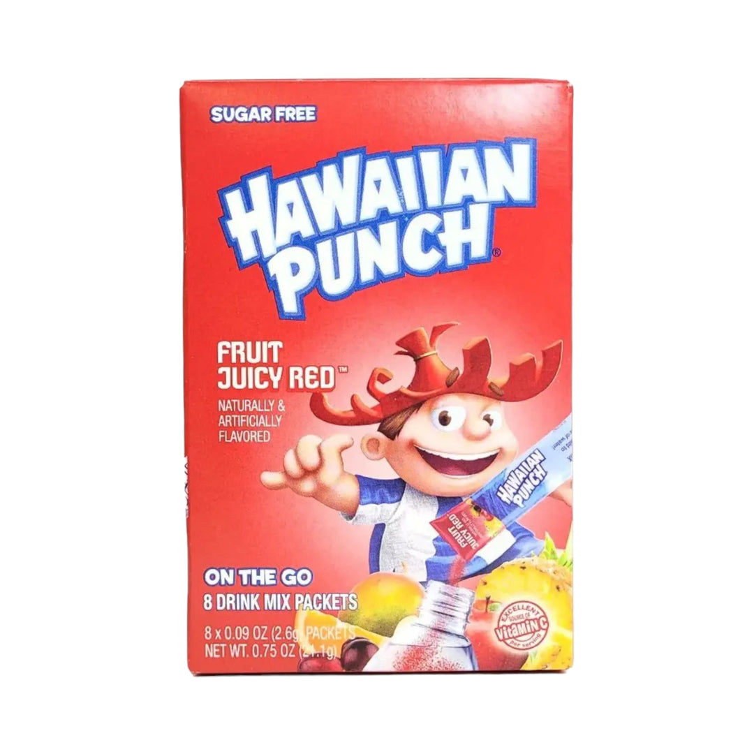 Hawaiian Punch Fruit Juicy Red Sugar Free On The Go Drink Mix
