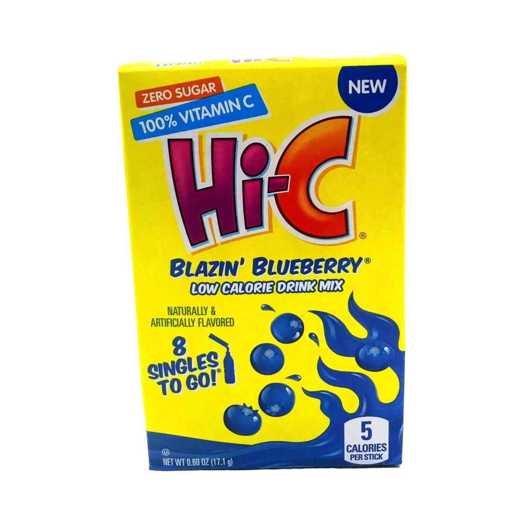Hi-C Blazin’ BlueBerry Zero Sugar Low Calorie Drink Mix