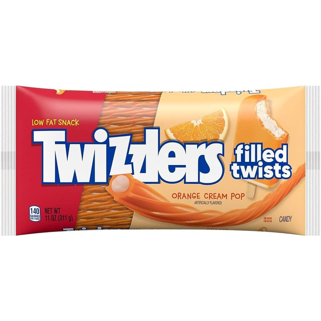 Twizzlers - Orange Cream Pop Filled Twist 311g
