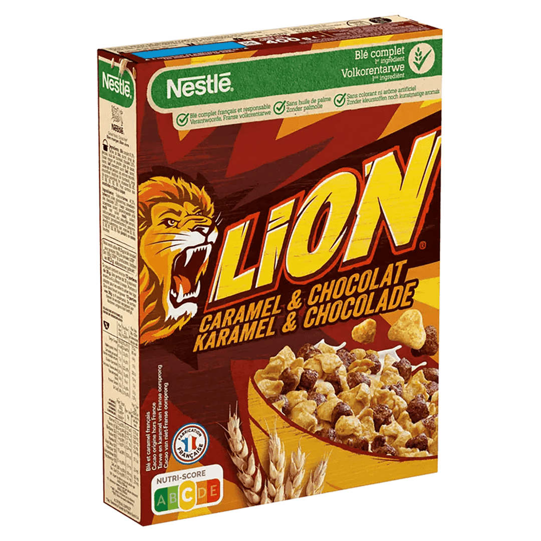 Lion Caramel and Chocolate cereal  750g - France