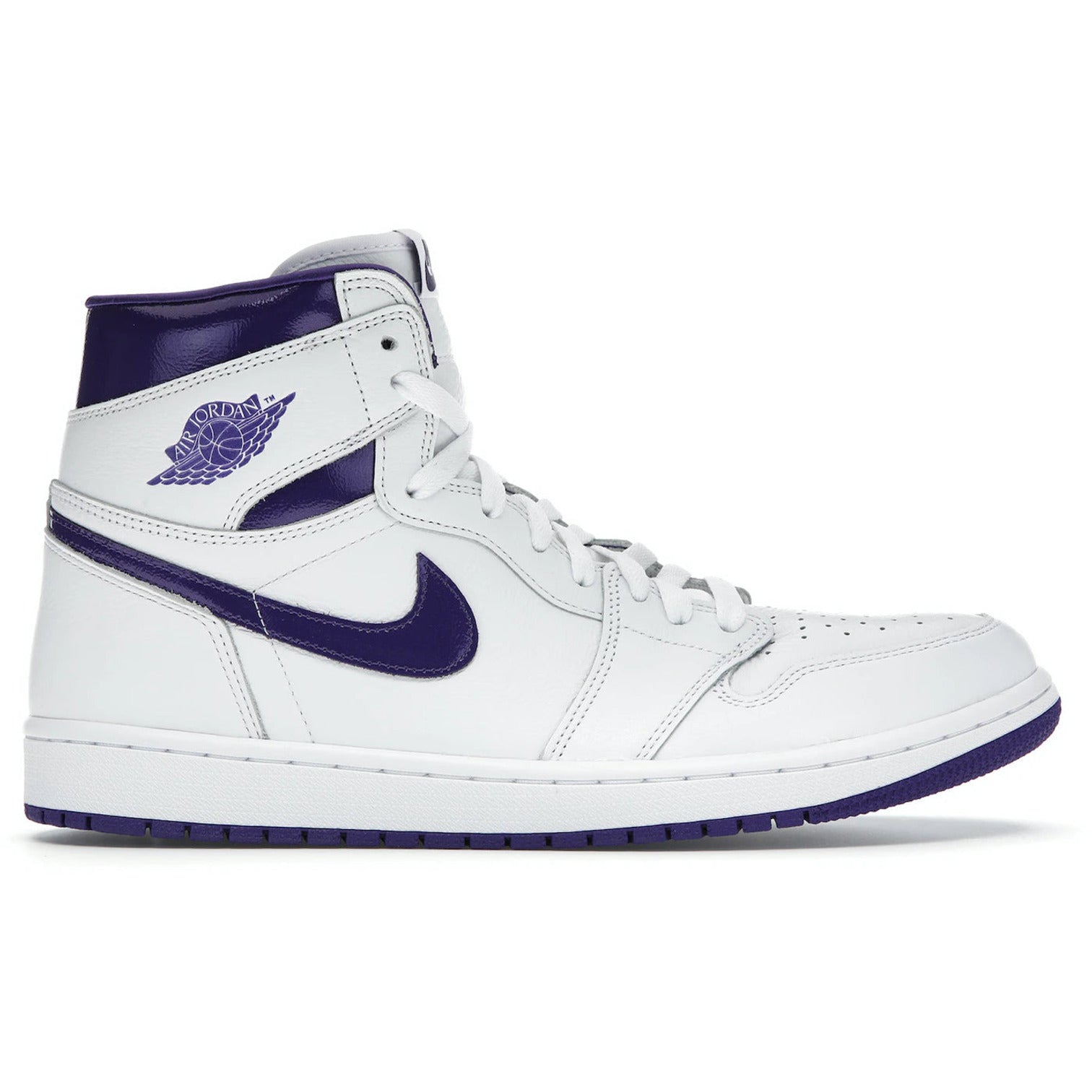 Purple metallic jordans hotsell