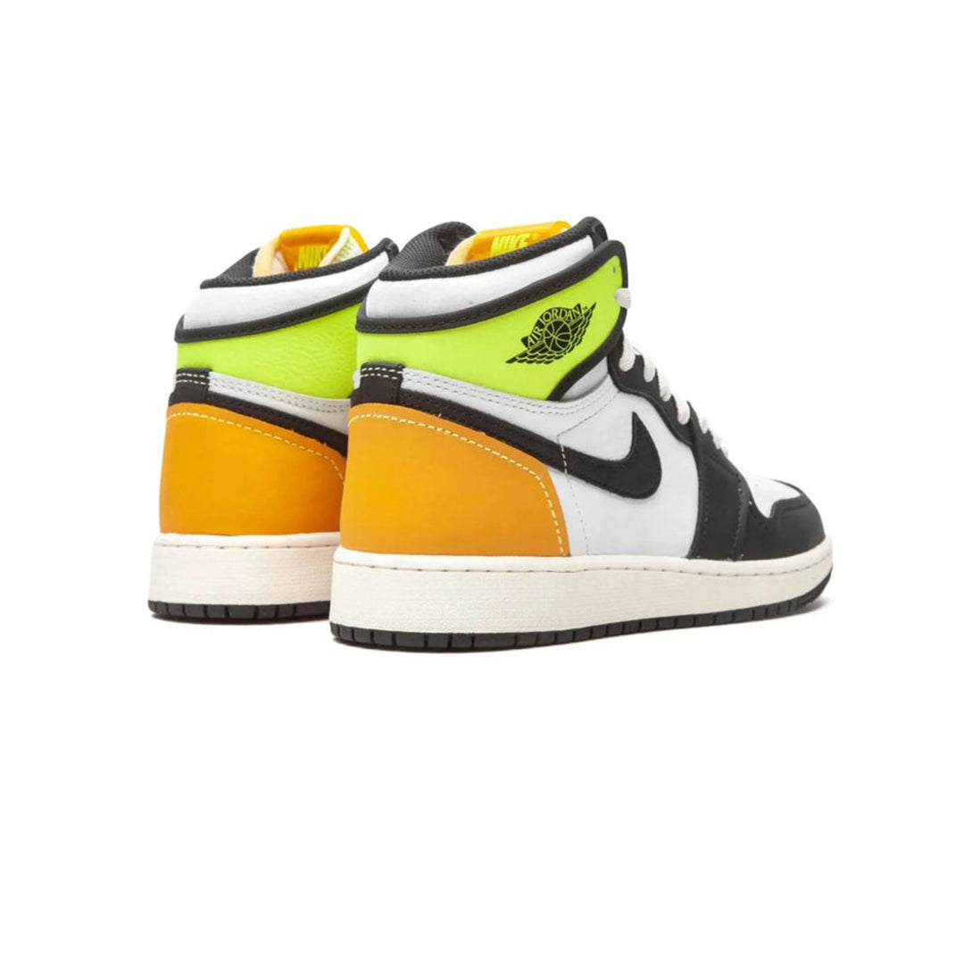 Jordan Retro High Volt white black volt university gold