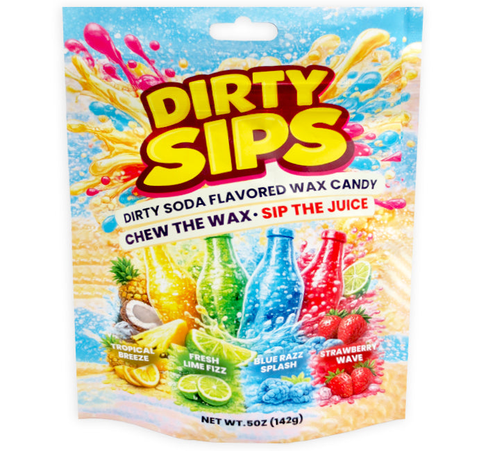 Tropical, dirty sips wax bottle