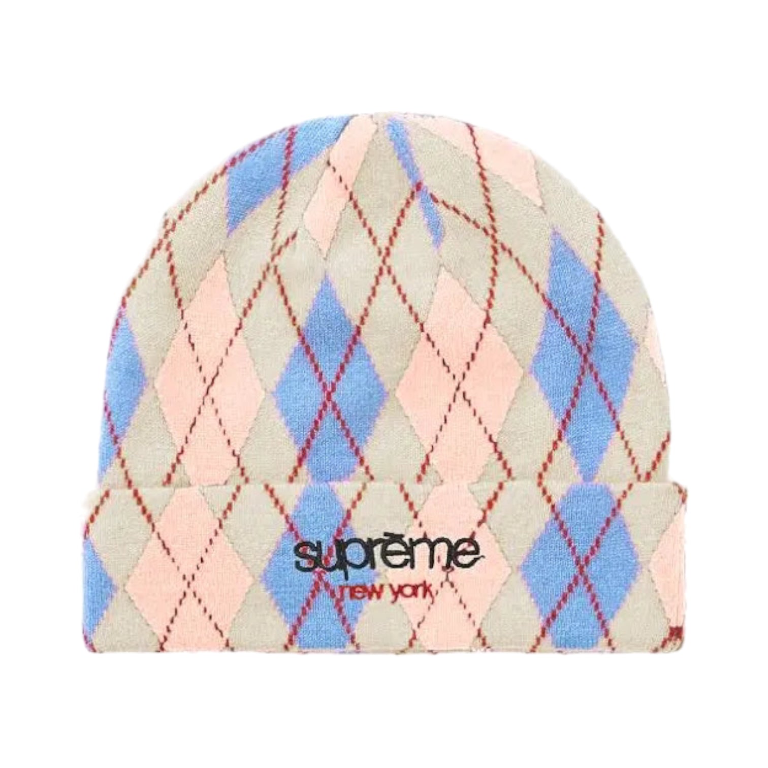 Supreme argyle cashmere beanie