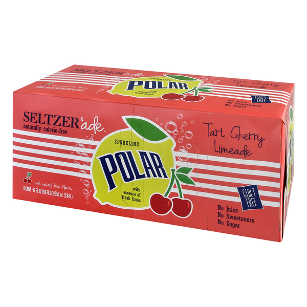 Polar Tart Cherry Limeade seltzer-ade 8 Pack