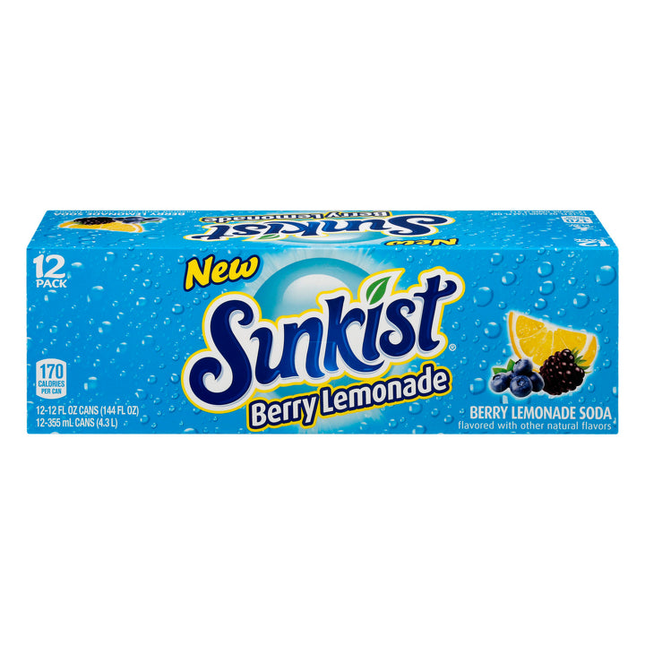Sunkist - Berry Lemonade 12 pack