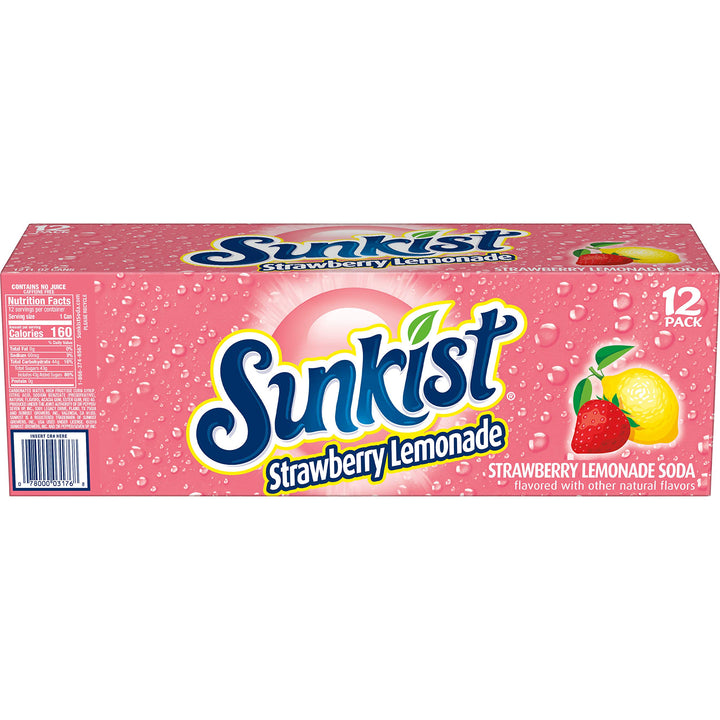 Sunkist - Strawberry Lemonade 12 Pack