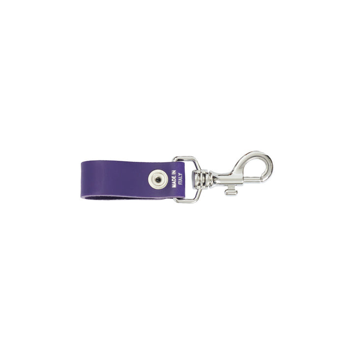 Supreme Purple Box Logo Leather Key Loop Keychain FW21