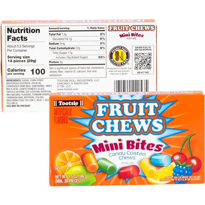 Tootsie Fruit Chew Mini Bites Theater Box – YEG EXOTIC