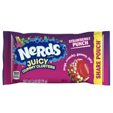 nerds juicy gummy clusters