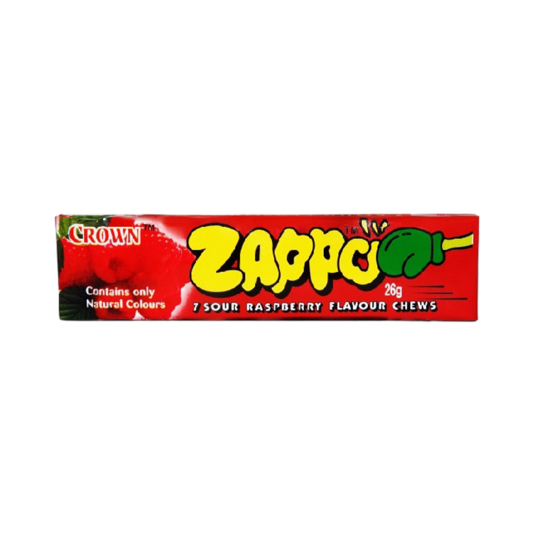 Zappo Sour Raspberry Chews 26g