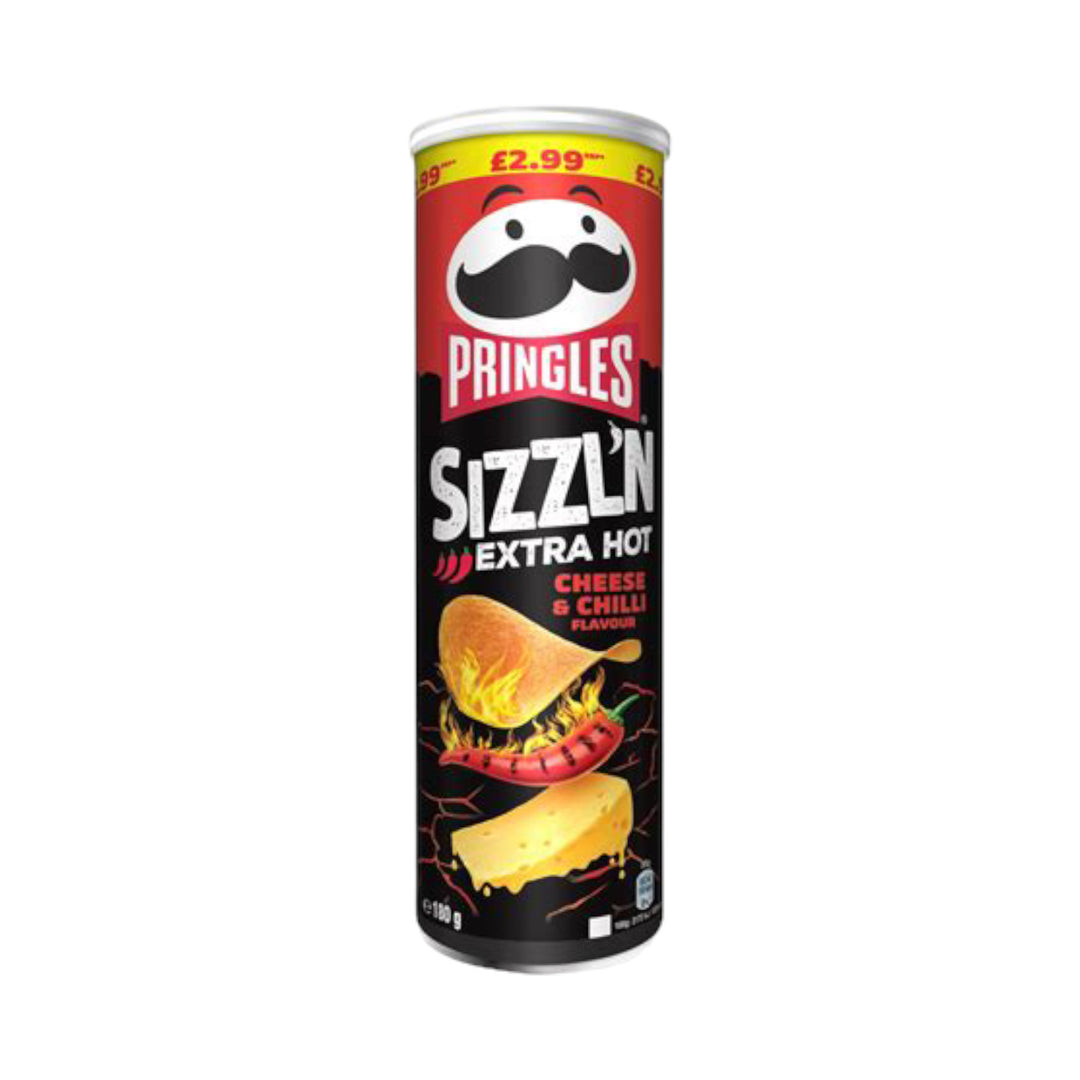 Pringles SIZZL'N Extra Hot Cheese & Chilli